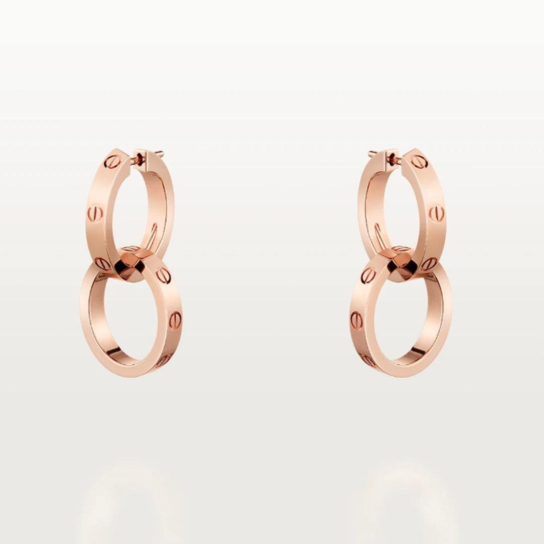 Boucles d'oreilles d'amour