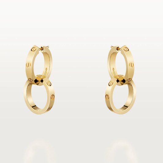 Boucles d'oreilles d'amour