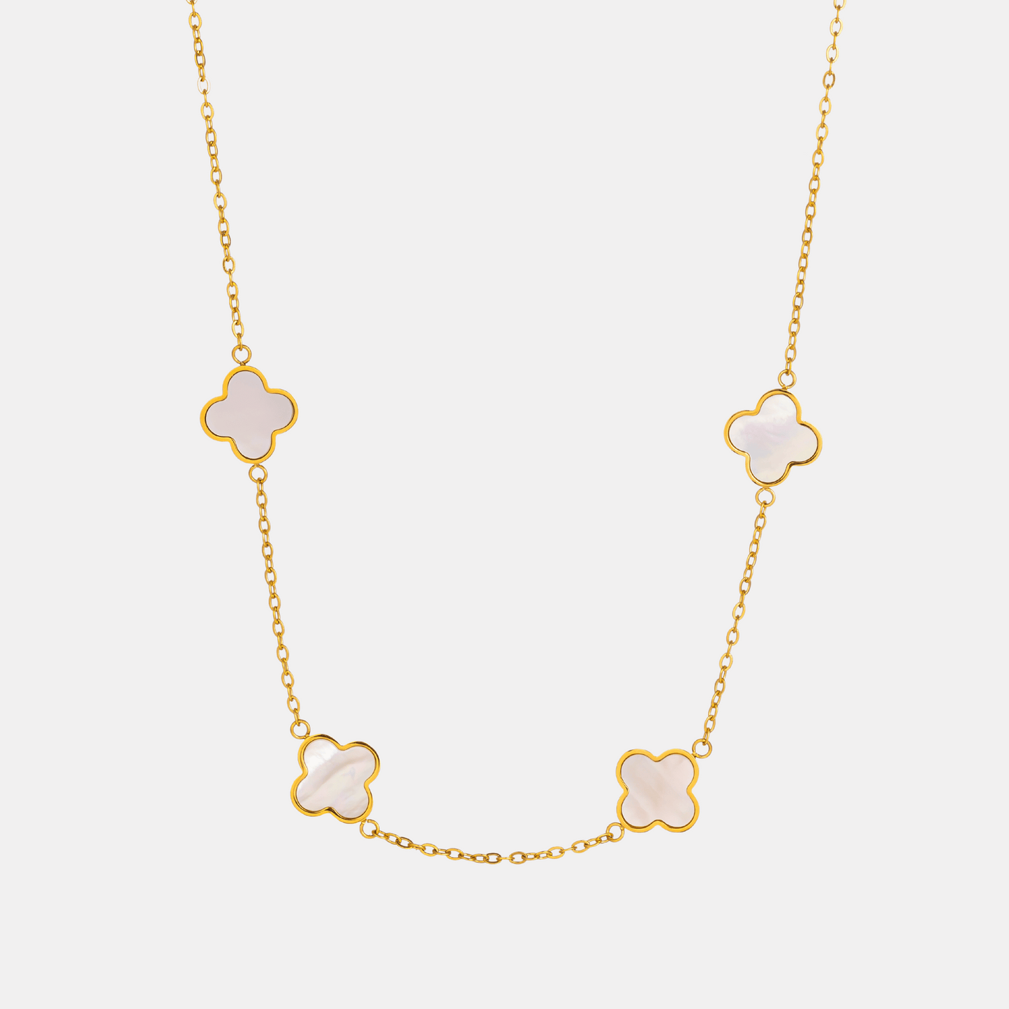 Collier Trèfle Blanc Chanceux