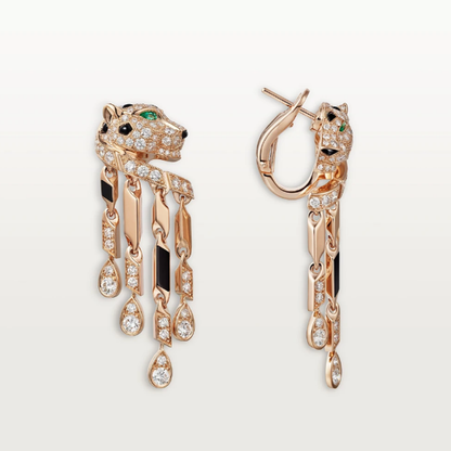 Boucles d'oreilles Rose Panthère