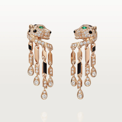 Boucles d'oreilles Rose Panthère