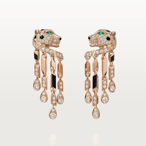 Boucles d'oreilles Rose Panthère