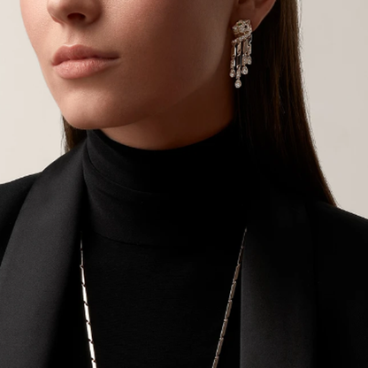 Boucles d'oreilles Rose Panthère