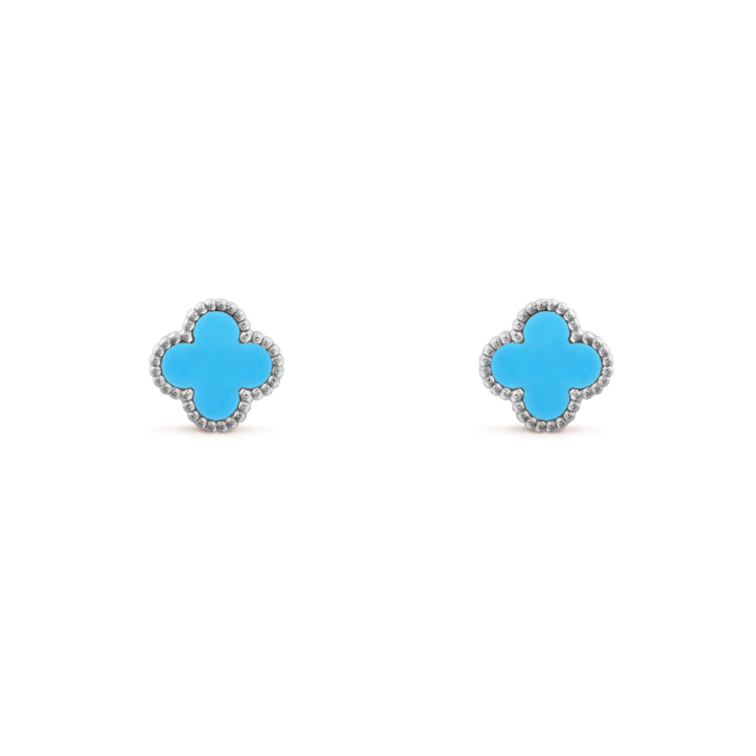 Boucles d'oreilles Coki - Bleu / Argent