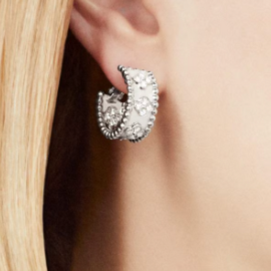 Boucles d'oreilles Abby - Diamant / Argent