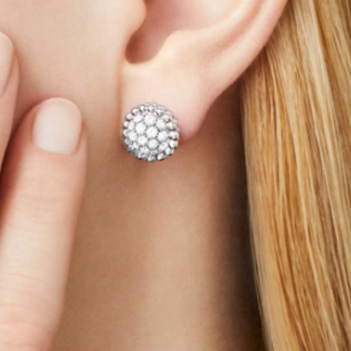 Boucles d'oreilles Sassy - Diamant / Argent