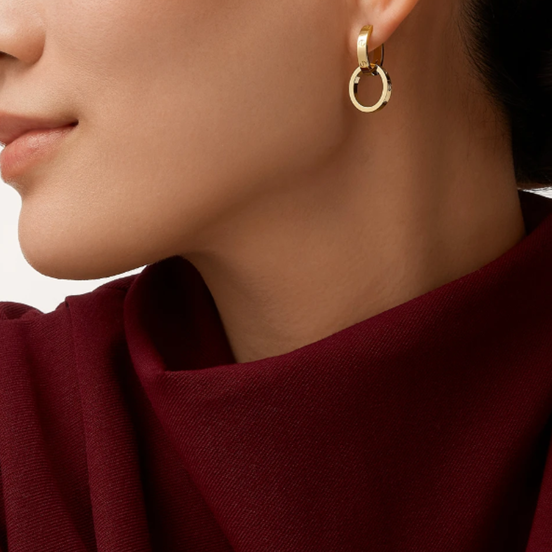 Boucles d'oreilles d'amour