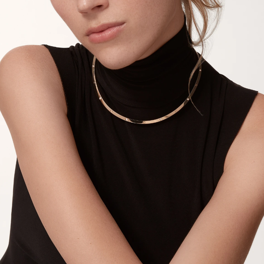 Collier Adèle - Or Rose / Diamant