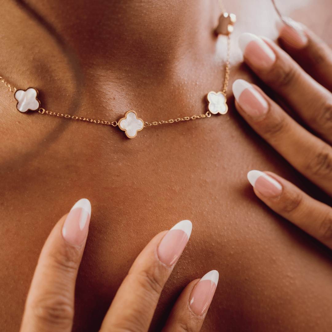 Collier Trèfle Blanc Chanceux