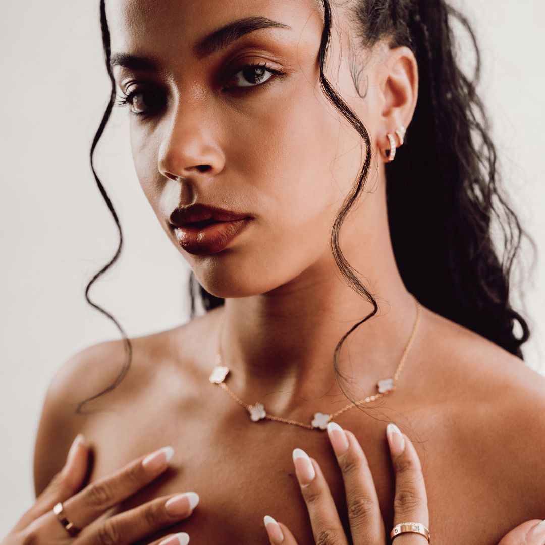 Collier Trèfle Blanc Chanceux