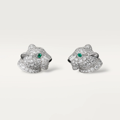 Boucles d'oreilles Panthère Ambre