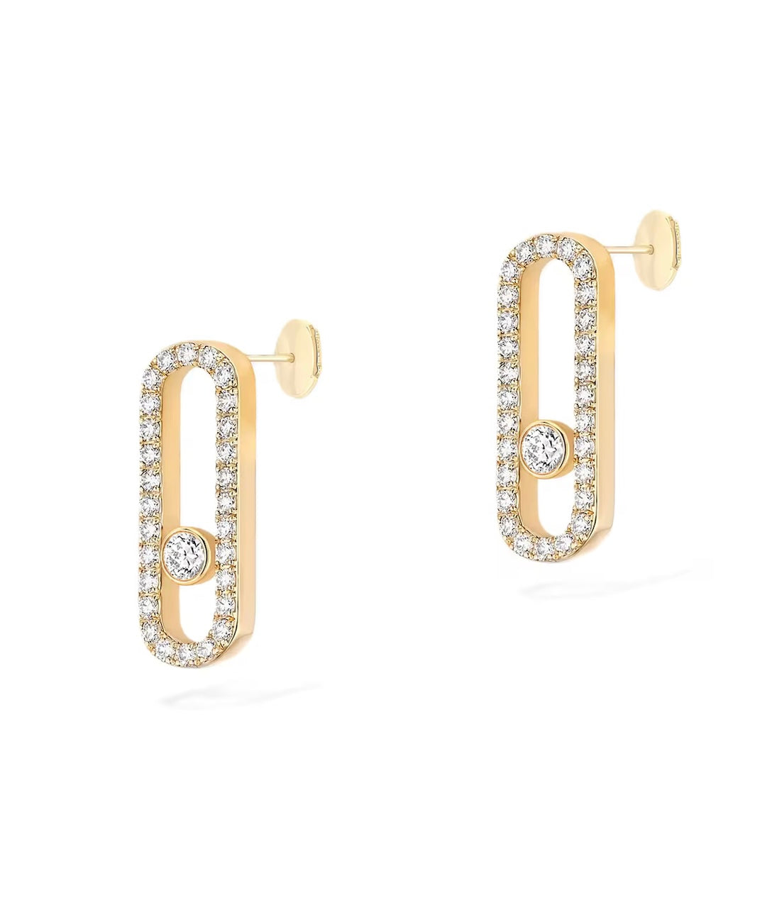 Boucles d'oreilles Mira Amor (en or et argent)