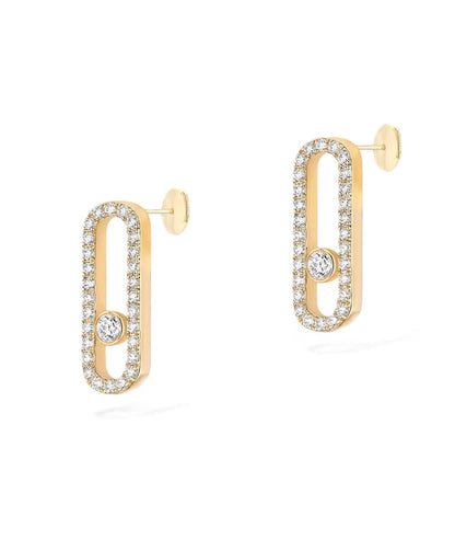 Boucles d'oreilles Mira Amor (en or et argent)