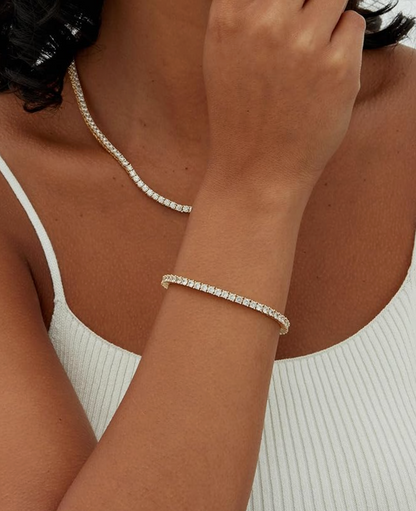 Brassard de tennis classique Ash - Or