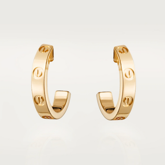 Boucles d'oreilles Amour - Minces