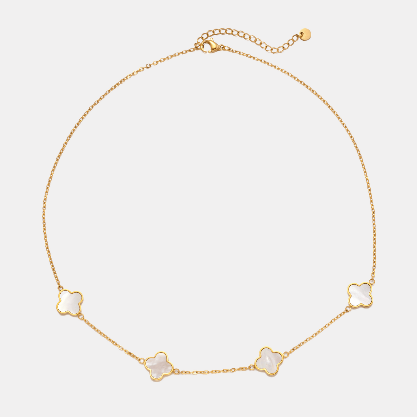 Collier Trèfle Blanc Chanceux