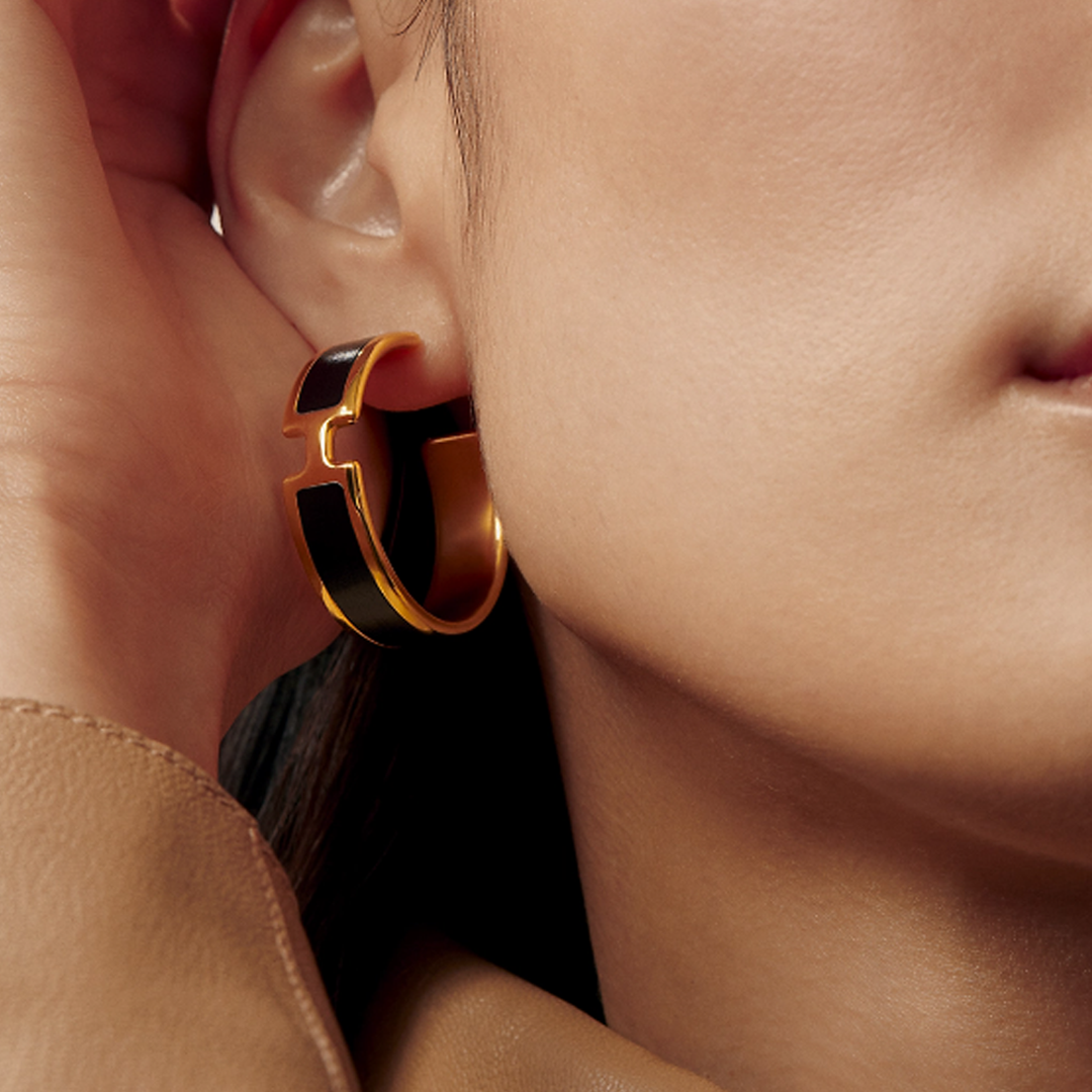 Boucles d'oreilles Helena Freya - Or Rose